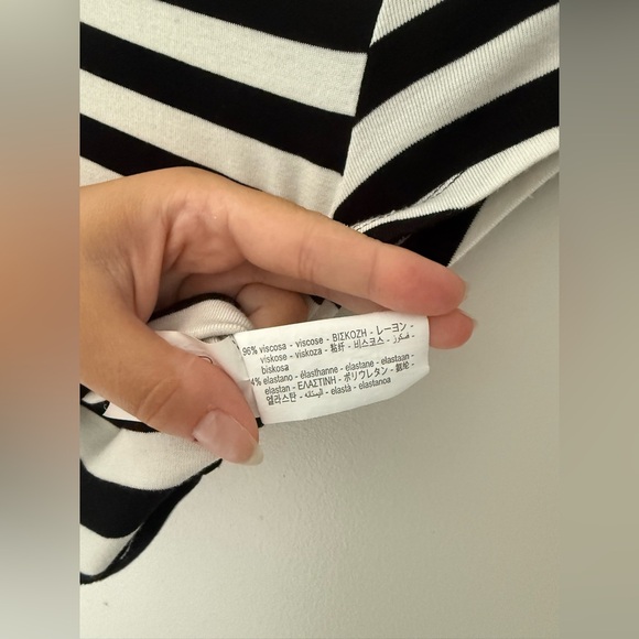 Zara striped cropped t shirt - Picture 4 of 5